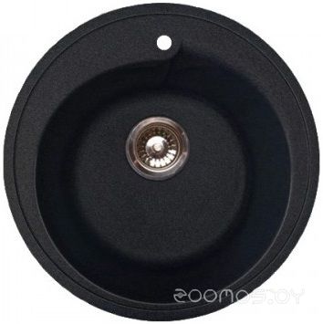 Кухонная мойка GranFest Rondo GF-R450 (Черный), фото 1