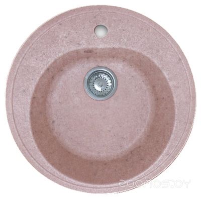 Кухонная мойка GranFest Rondo GF-R510 розовый, фото 1