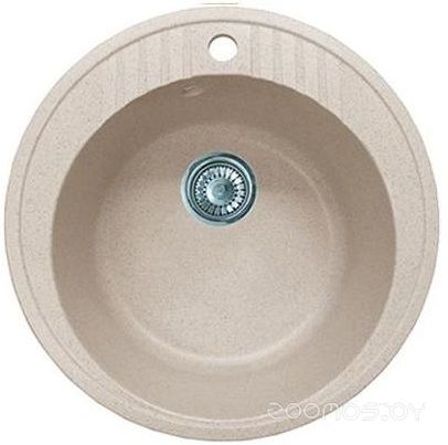 Кухонная мойка GranFest Rondo GF-R520 (бежевый), фото 1