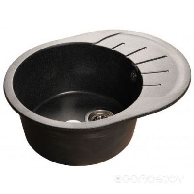 Кухонная мойка GranFest Rondo GF-R580L (Black), фото 1