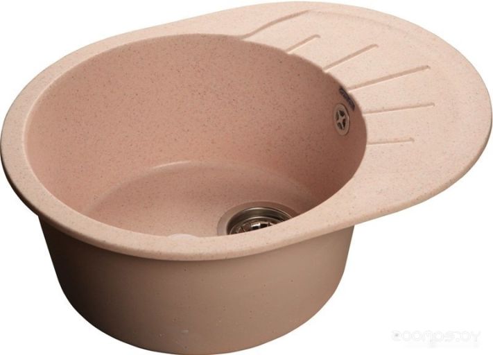 Кухонная мойка GranFest Rondo GF-R580L (светло-розовый), фото 1