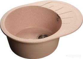 Кухонная мойка GranFest Rondo GF-R580L (светло-розовый)