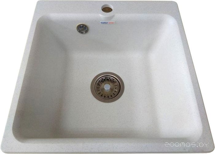 Кухонная мойка GranFest Smart GF-SM430 (White), фото 1