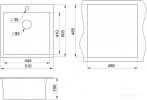 Кухонная мойка Granula 5102 (Графит)