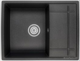 Кухонная мойка Granula 6501 + смеситель GR-4003 (шварц)