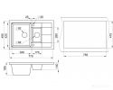 Кухонная мойка Granula 7802 (Черный)