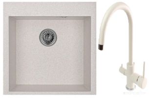 Кухонная мойка Granula GR-5102 + Spring 35-09L (Пирит)