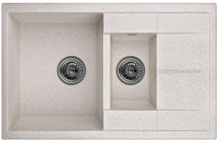 Мойка кухонная Granula GR-7802 + смеситель 35-05 (пирит)