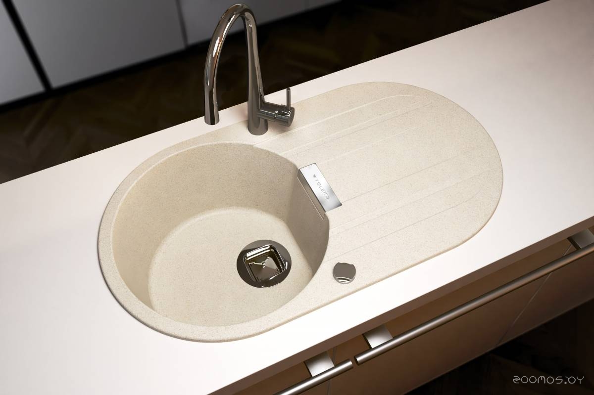 Кухонная мойка Tolero Loft TL-780 (Dark Beige), фото 2