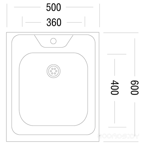 Кухонная мойка Ukinox Standart STD 500.600---5C 0C, фото 2