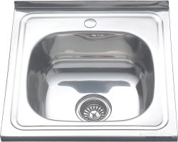 Кухонная мойка Melana MLN-5050 (полированная, глубина чаши 16 см., сталь 0.6 мм.)