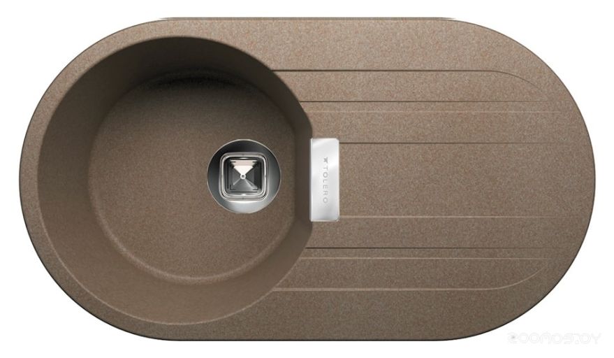 Кухонная мойка Tolero Loft TL-780 (Dark Beige), фото 1