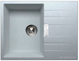 Мойка кухонная Tolero TL-650 (серый металлик)