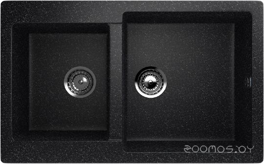 Мойка кухонная Ulgran U-505-308 черная, фото 1