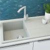 Врезная кухонная мойка Ulgran U-507 308 (ЧЕРНАЯ)