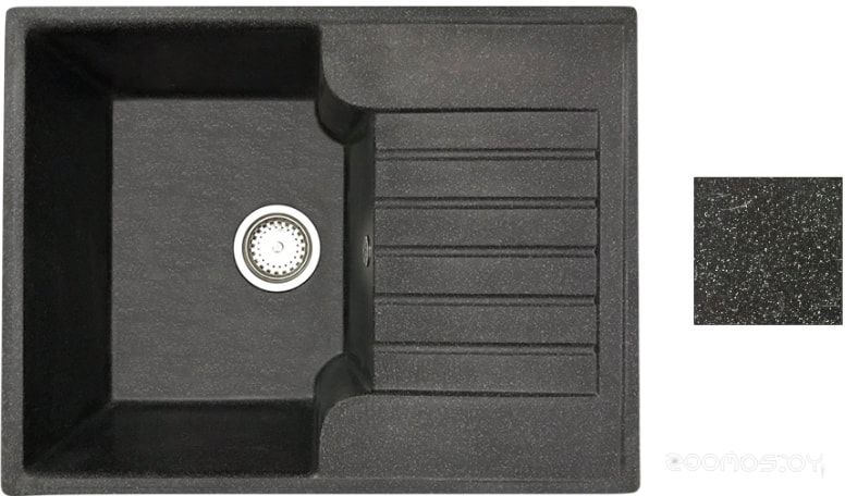 Кухонная мойка БелЭворс Compact R (Черный), фото 1