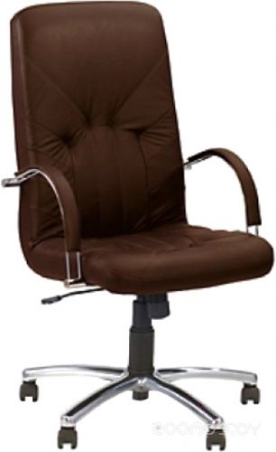 Офисное кресло Nowy Styl Manager steel chrome ECO-31 (коричневый)
