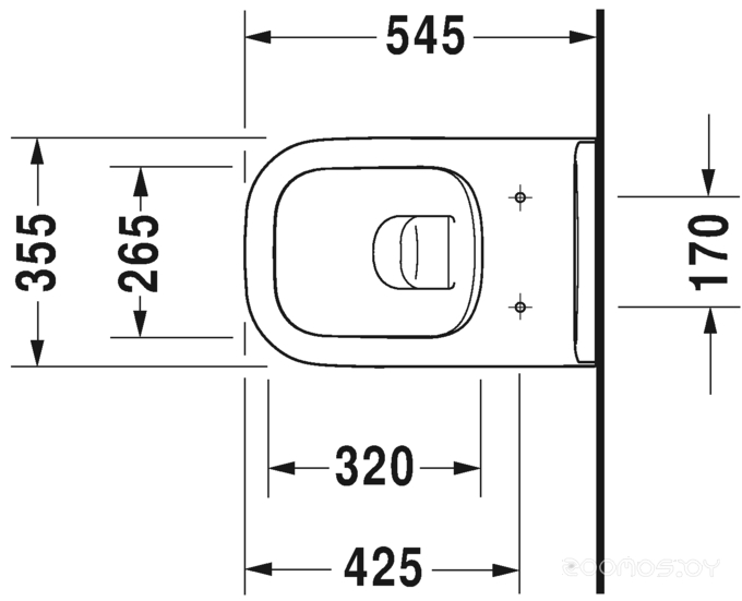 Унитаз Duravit Set D-Code 45700900A1, фото 2