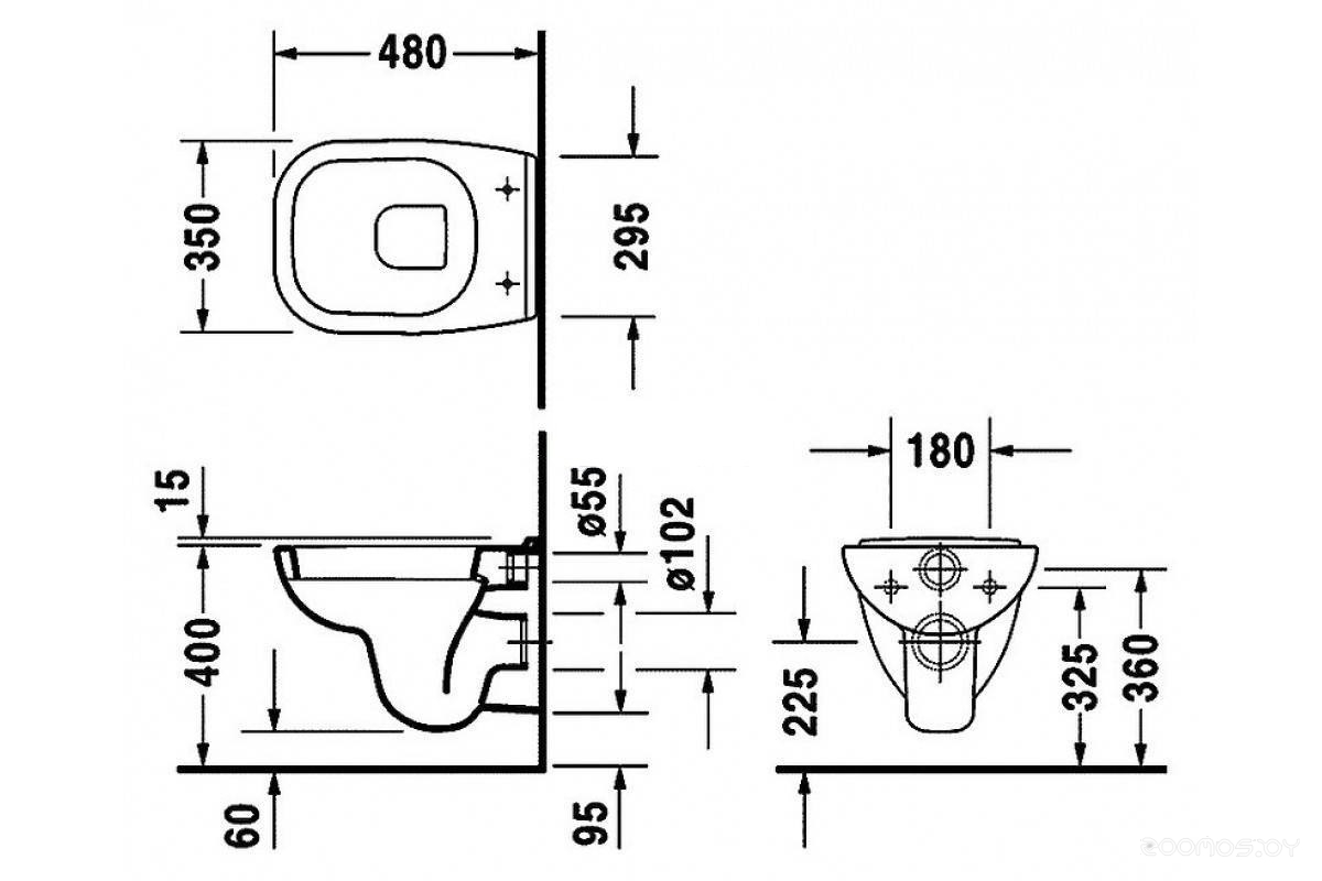 Унитаз Duravit D-Code 22110900002, фото 3