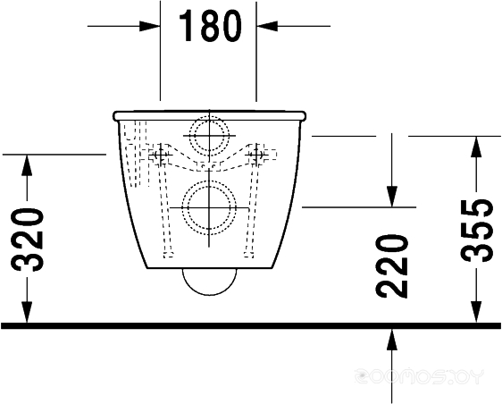 Унитаз Duravit Darling New (254509), фото 4