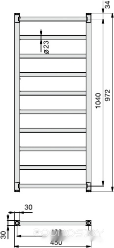 Полотенцесушитель Zehnder Stalox STX-100-045, фото 2