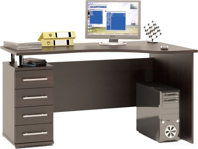 Компьютерный стол Сокол КСТ-104.1 левый (венге)