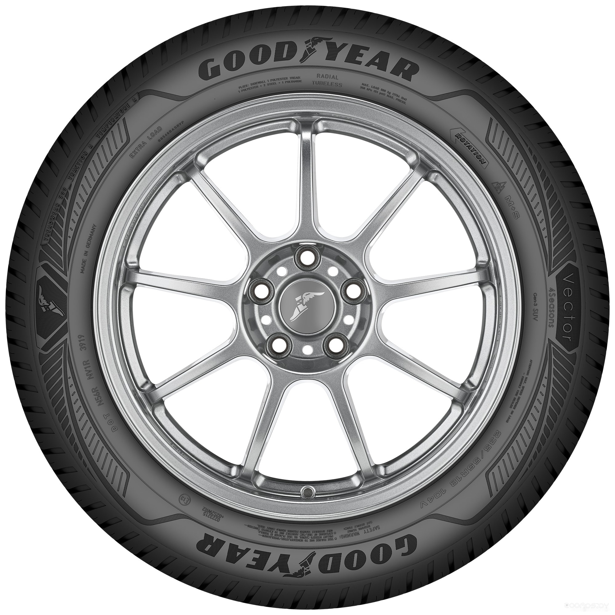 Автомобильные шины Goodyear Vector 4Seasons Gen-3 245/40R18 97W, фото 2