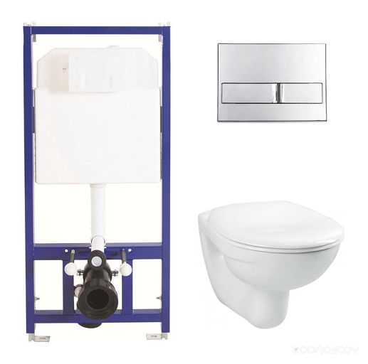 Унитаз Vitra Integra Rim-Ex 040213 + 7040B003-0075 (с сиденьем микролифт), фото 1