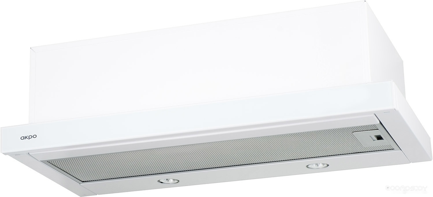 Кухонная вытяжка AKPO Light eco glass twin 50 WK-7 (белый), фото 2