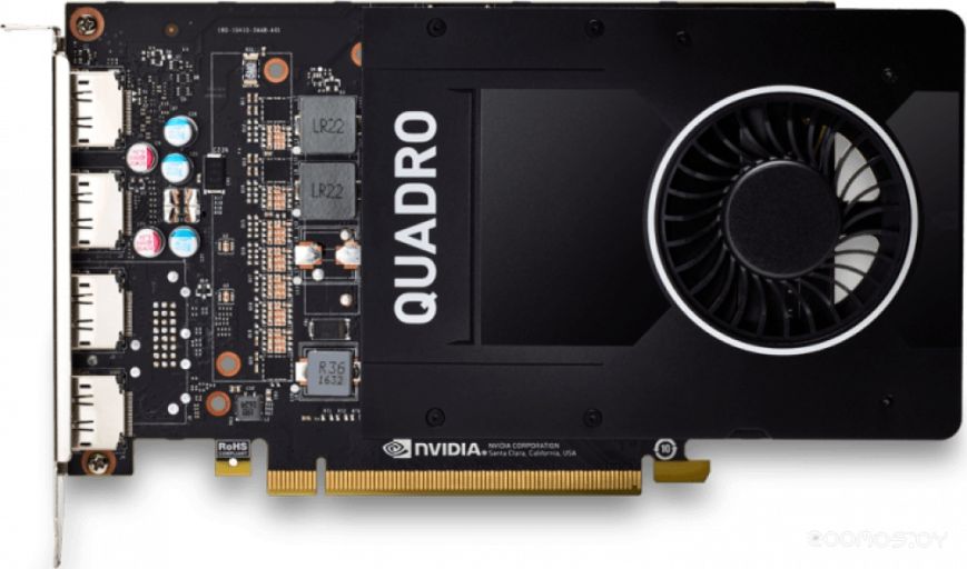 Видеокарта PNY Quadro P2200 5GB GDDR5X VCQP2200BLK-1, фото 1