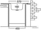 Кухонная мойка Kromevye EC 257 D