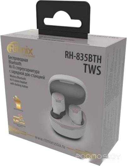 Наушники Ritmix RH-835BTH TWS (белый), фото 2