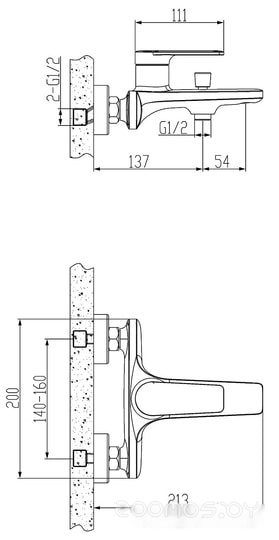 Смеситель ESKO Baku BK 54, фото 2