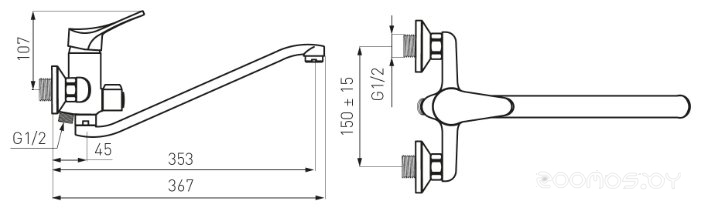 Смеситель Ferro Stillo BSL5A, фото 2