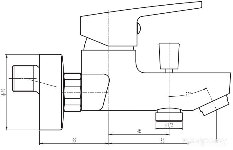 Смеситель ESKO Venezia PL 54/VE 54, фото 2