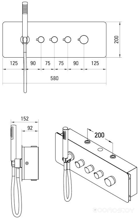 Смеситель Deante Multi-box NAC 09CT, фото 2