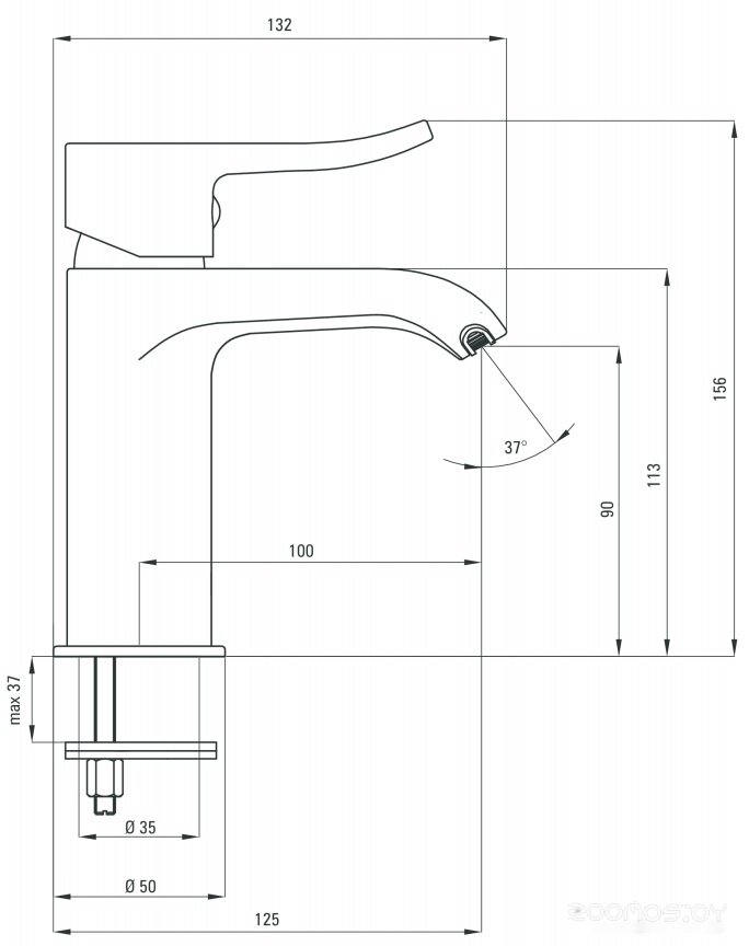 Смеситель Deante Werbena BCW 021M, фото 3