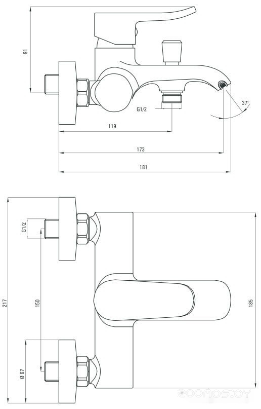Смеситель Deante Werbena BCW 010M, фото 2