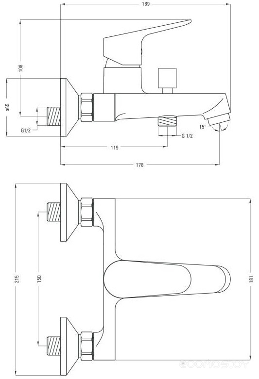 Смеситель Deante Chaber BGLB010M, фото 5
