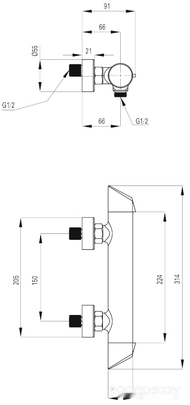 Смеситель Deante Arnika BQA 040M, фото 3