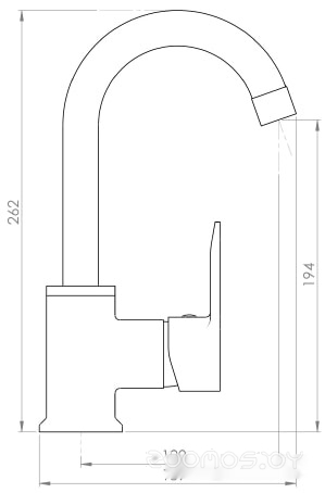 Смеситель Inan Kehribar M2303, фото 2