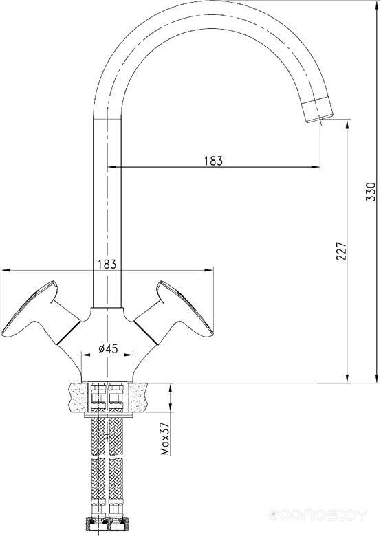 Смеситель IDDIS Copter COPSBJ0i05, фото 6