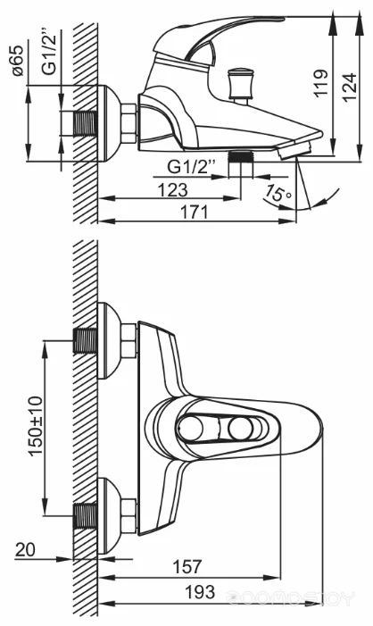 Смеситель IDDIS Carlow CQ23068CK, фото 2