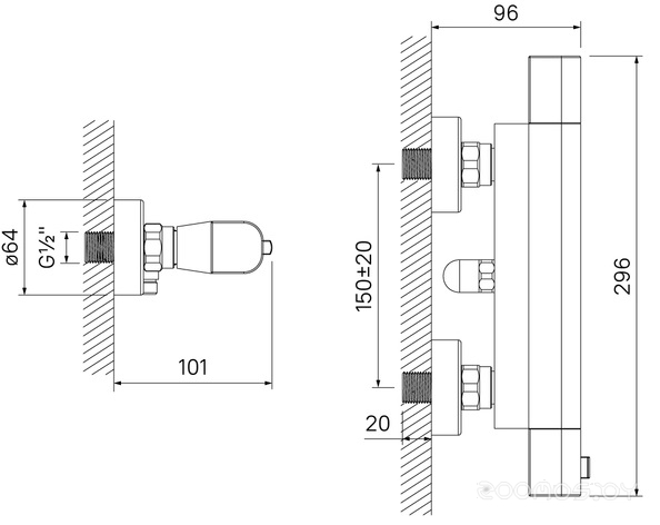 Термостат IDDIS Uniterm UNISB00I75 для душа, фото 5