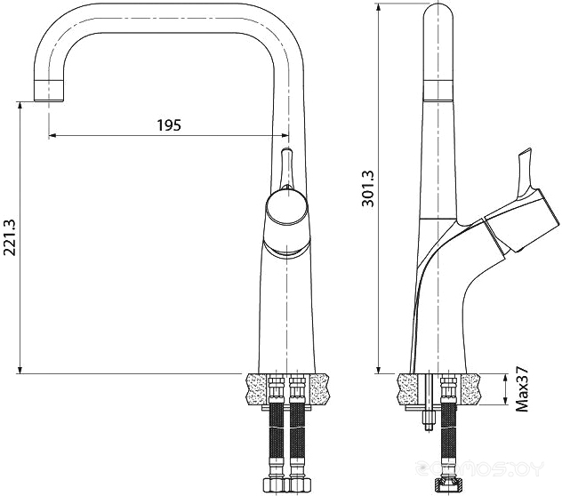 Смеситель IDDIS Kitchen Line K07SB0LI05, фото 3