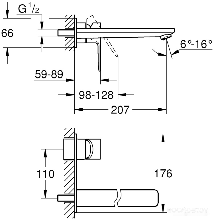 Смеситель Grohe Lineare L-Size 23444001, фото 2