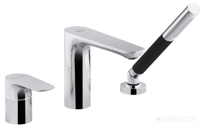 Однорычажный смеситель для ванны с душем Jacob Delafon Aleo+ E72330-CP, фото 1