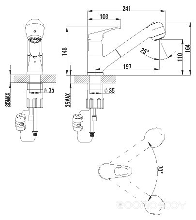 Смеситель Lemark Omega LM3150C, фото 2