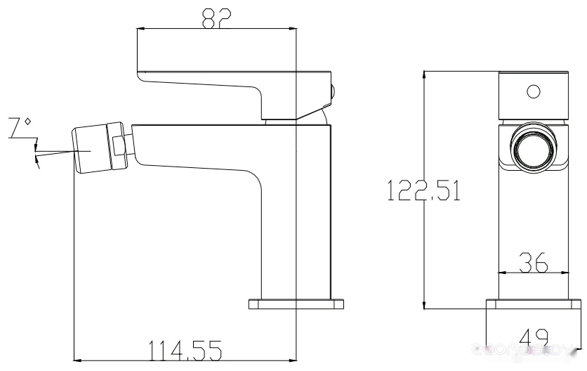 Смеситель Omnires Parma PM7420BL, фото 2