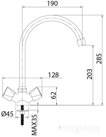 Смеситель Milardo Tring TRISB0JM05, фото 3